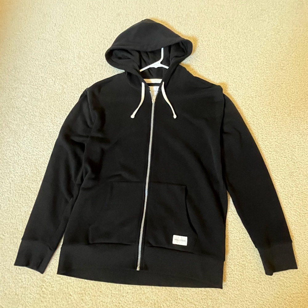 Hollister Black Zip-Up Hoodie